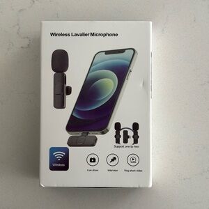 Wireless Lavalier Microphone for Iphone 14 and Under